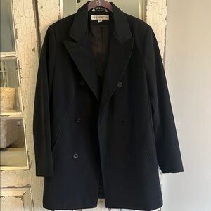 Black Double-Breasted Women’s trench  Coat
